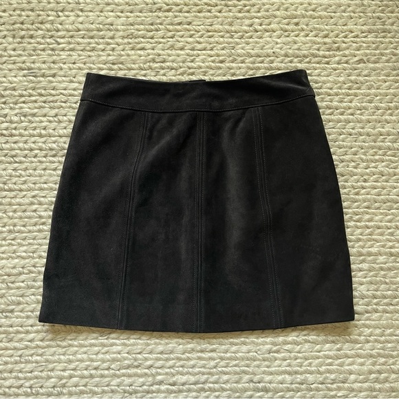 Madewell x Daryl K Black Suede Mini Skirt - Picture 5 of 7